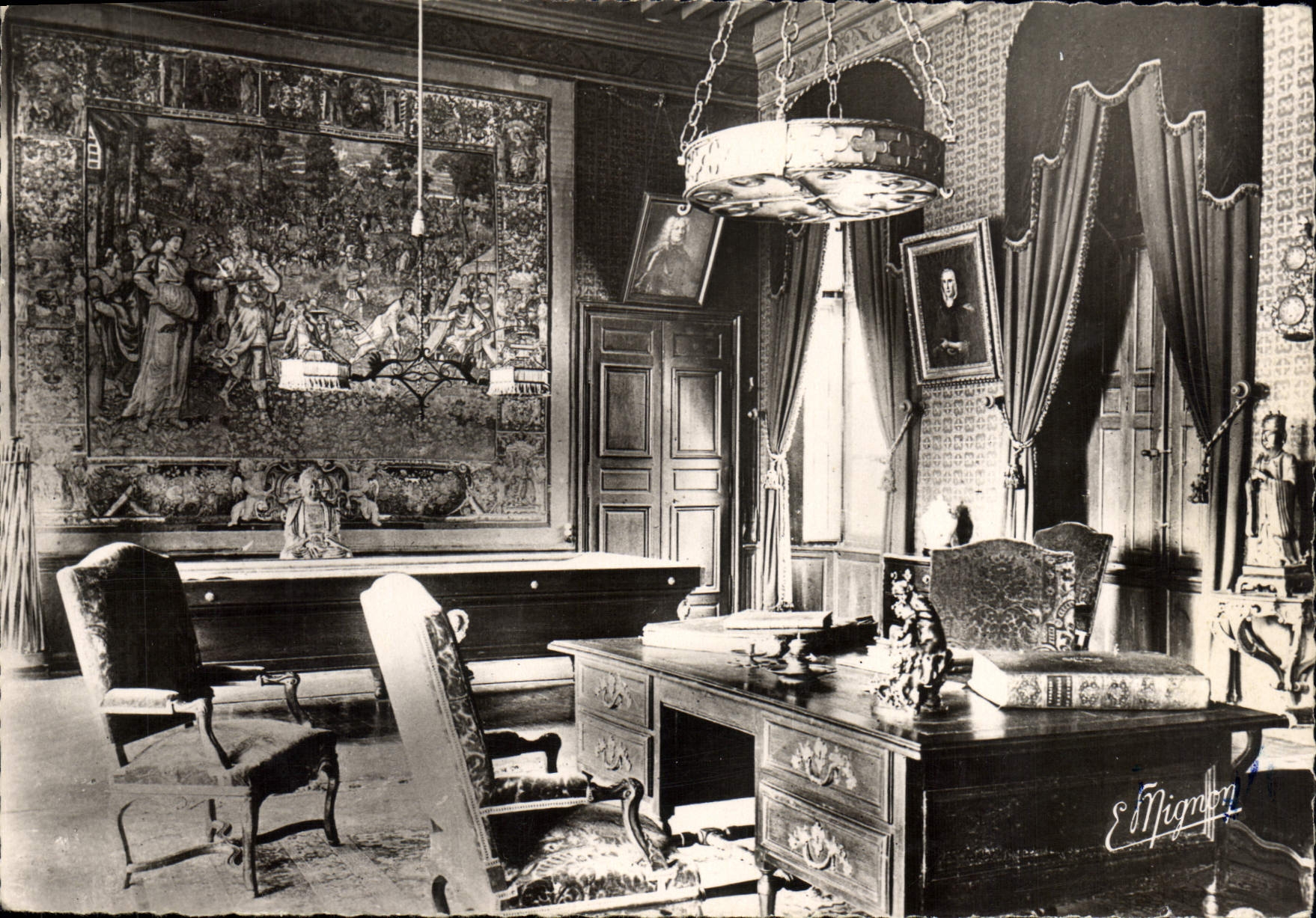 Château de Bombon (S.-et-M) — Le Grand Salon — Édition E. Mignon, n° 624