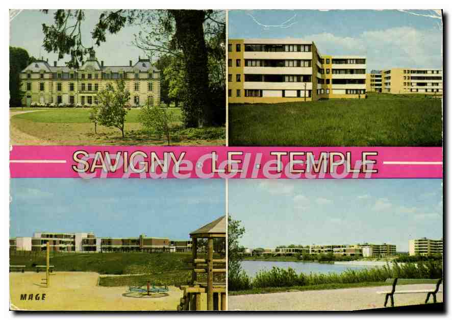 CPSM Savigny le Temple (Seine et Marne) Le Chateau (Institut Gustave Roussy) Les Montagnes Ces Louis