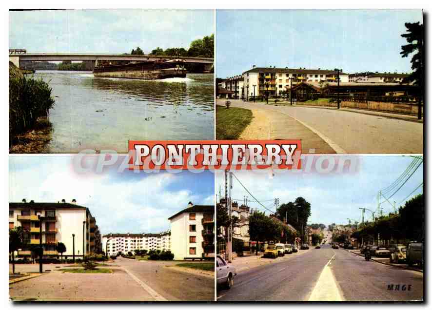 Ponthierry — vue de la ville et du pont — éditeur MAGE, n°150