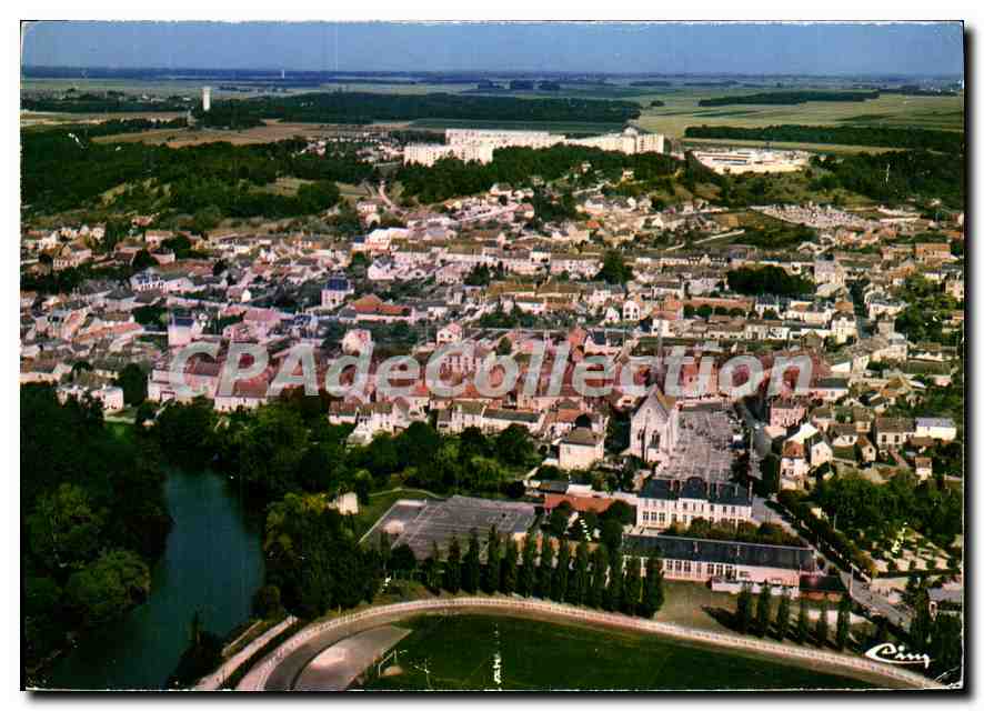 CPSM Souppes sur Loing (S et M) Vue generale aerienne