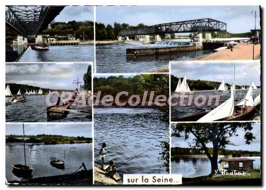 CPSM Dammarie les Lys (Seine et Marne) Au barrage des vives Eaux entre Boissise la Bertrand