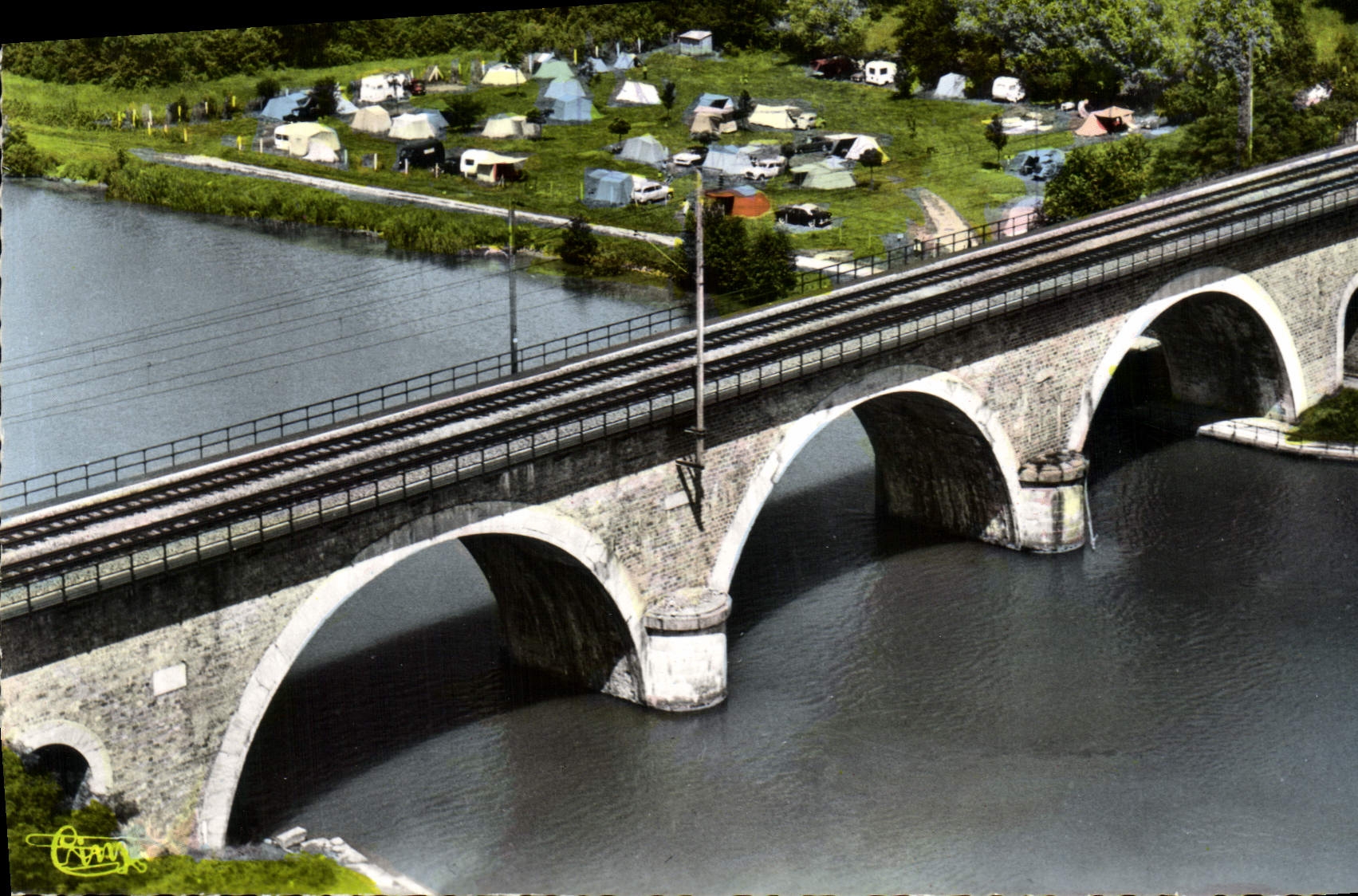 CPSM Trilport (S et M) Le Camping Vue aerienne
