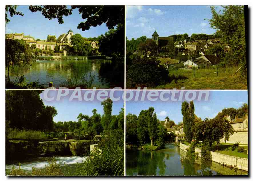 CPSM Montigny sur Loing Les Bords du Loing Vue d'ensemble