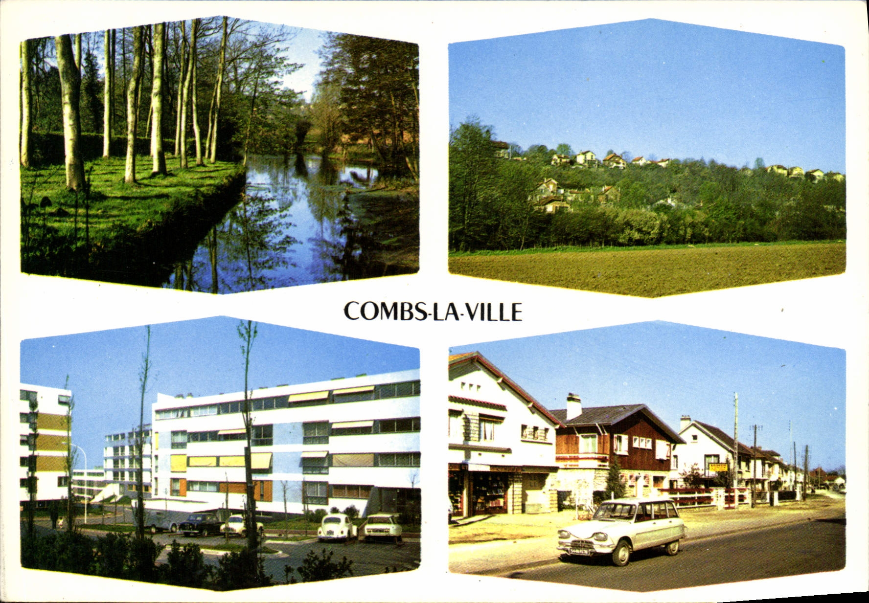 CPSM Combs la Ville Images de France divers aspects de la Ville
