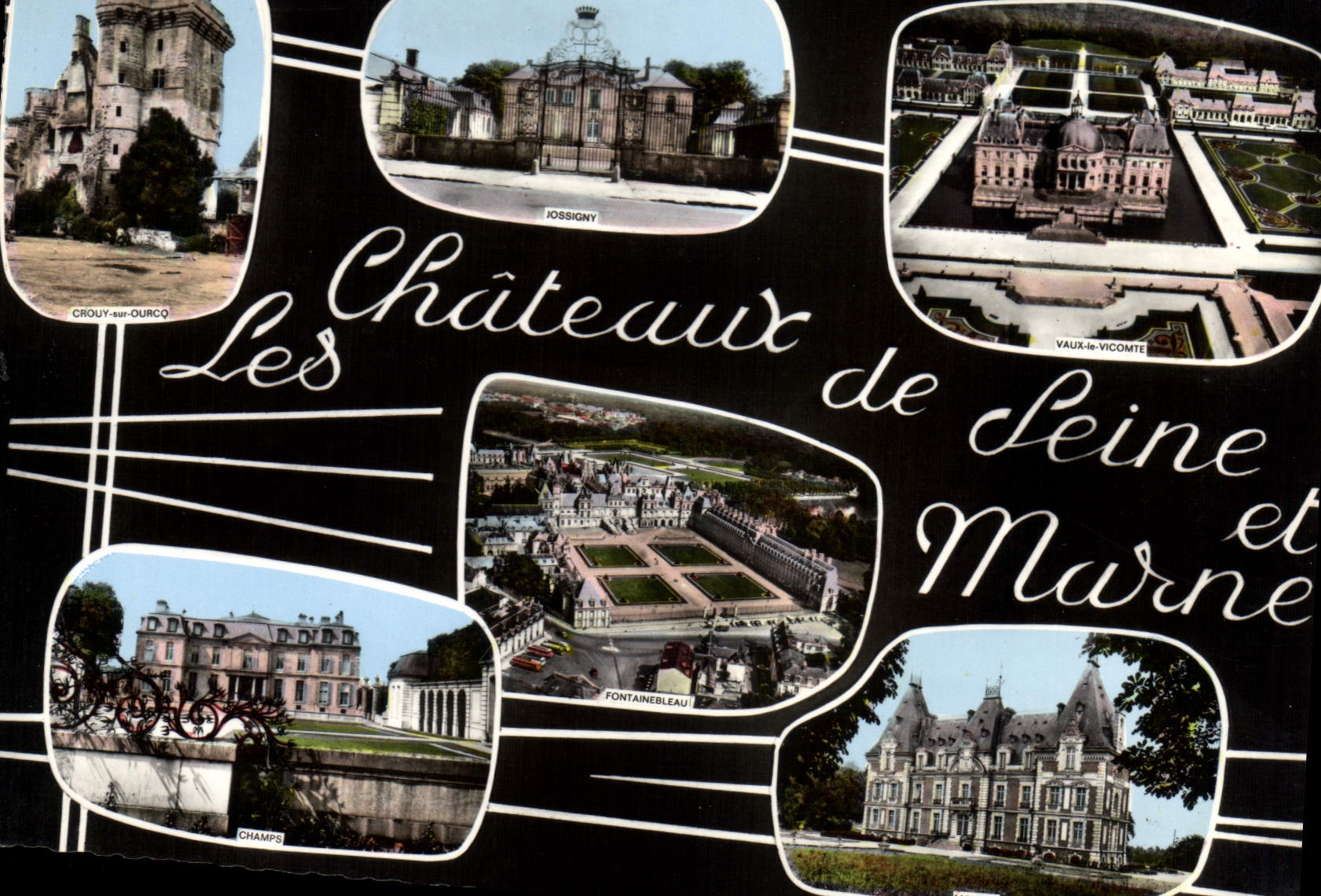CPSM Les Chateau de la Seine et Marne