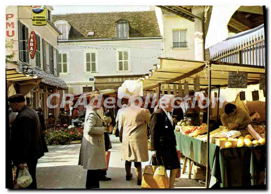 CPSM Bray sur Seine (Seine et Marne) Le Marché