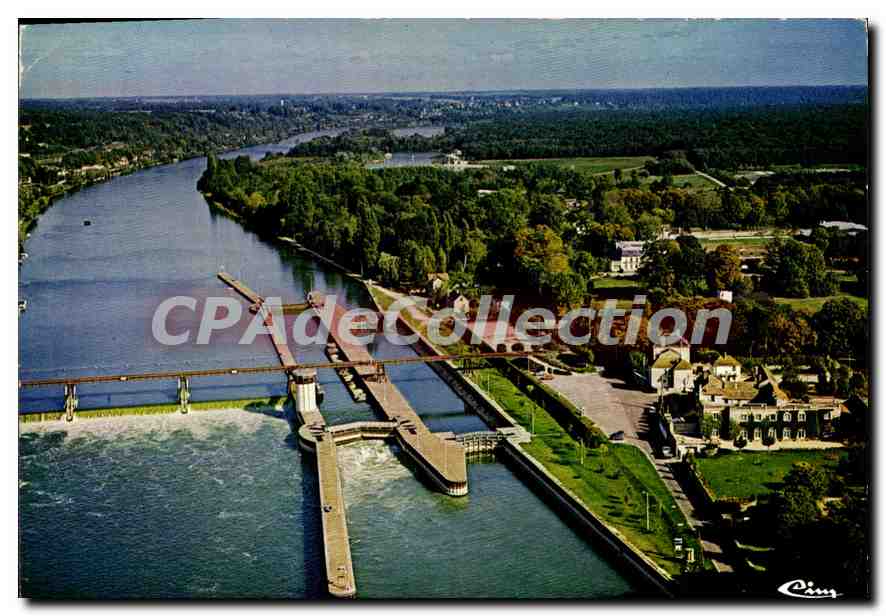 CPSM Bois le Roi (S et M) Vue aerienne le barrage
