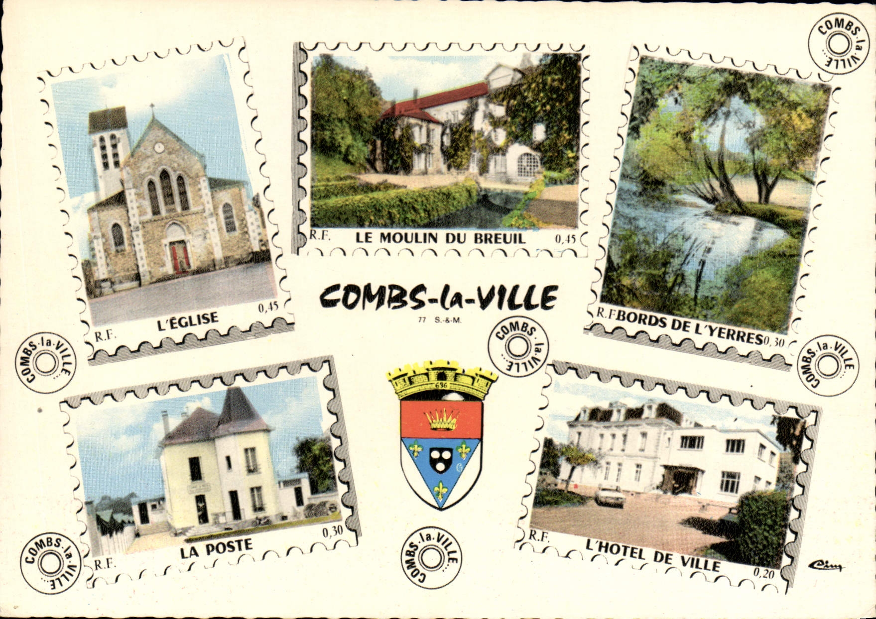 CPSM Combs la Ville Le Moulin du Breuil