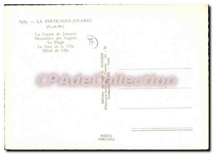 La Ferté-sous-Jouarre — vue panoramique — Éditions E. Mignon, Ville-aux-Lois, France — Reverso