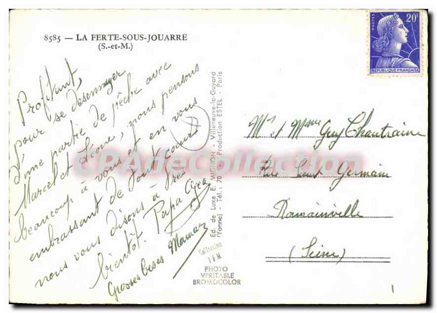 CPSM La Ferte sous Jouarre (S et M) — Verso