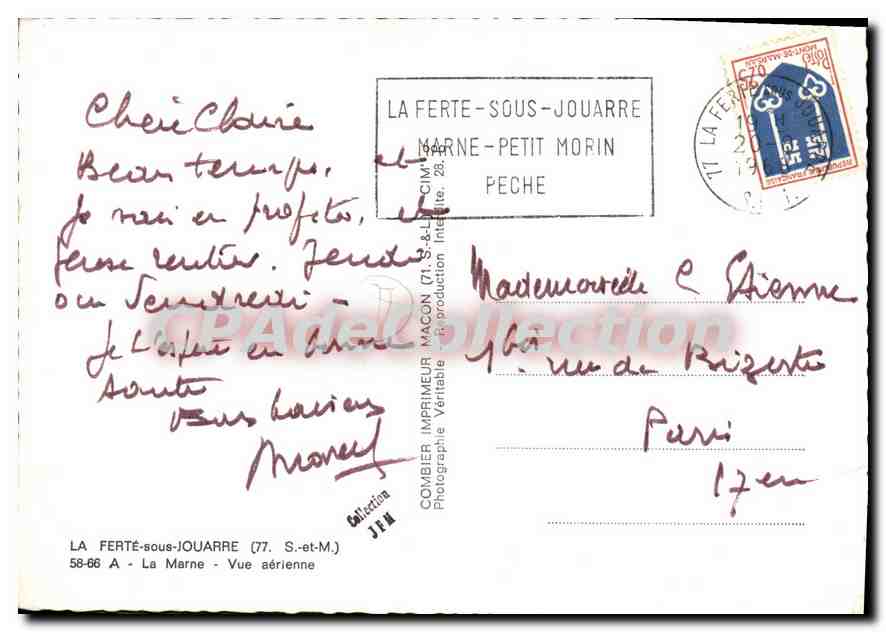 La Ferté-sous-Jouarre — vista aérea — Combier Imprimeur — Reverso