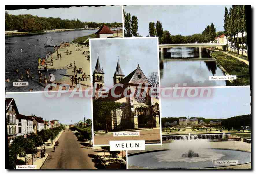 Melun — Vue panoramique — CPAdeCollection