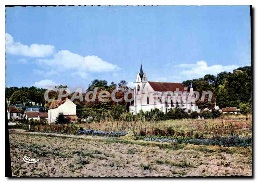 CPSM Crecy en Brie (S et M) L'Eglise de la Chapelle sur Crecy