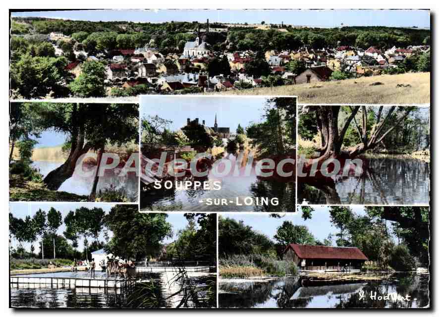 CPSM Souppes sur Loing (S et M) Panorama sur le Village