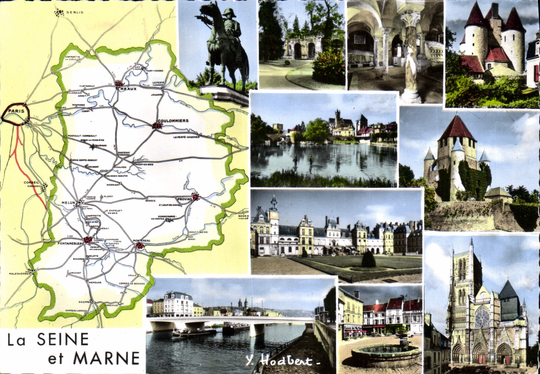 Seine-et-Marne — Panoramic Postcard — Yves Hodbert Editions