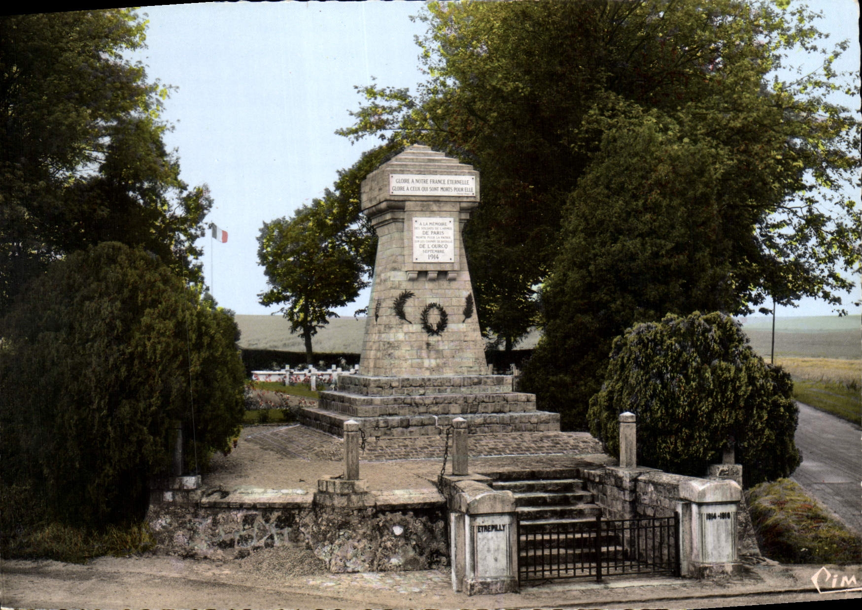 Étrépilly — Monument aux Morts de la Bataille de l'Ourgue — Imp. MACON (77)