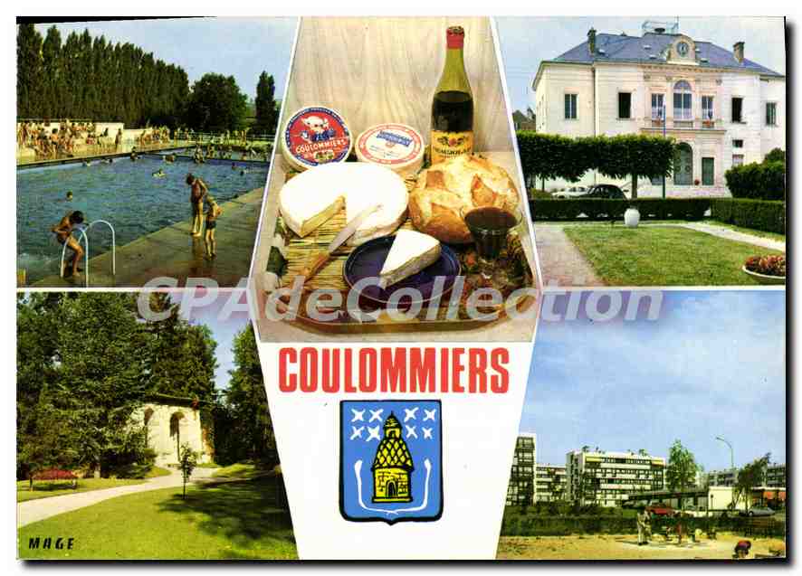 Coulommiers — piscina, queso de Brie, ayuntamiento y arquitectura — MAGE