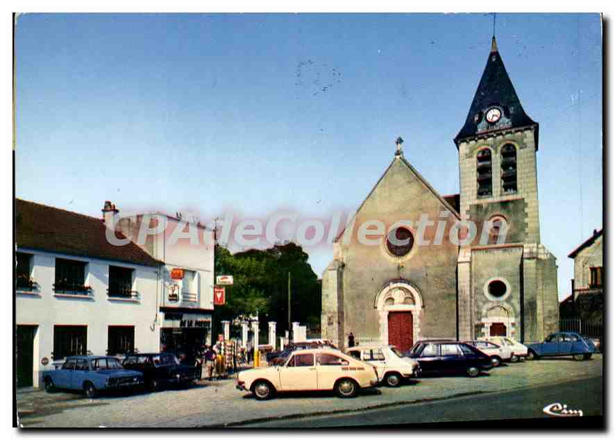 CPSM Ozoir la Ferriere (S et M) Place de L'Eglise