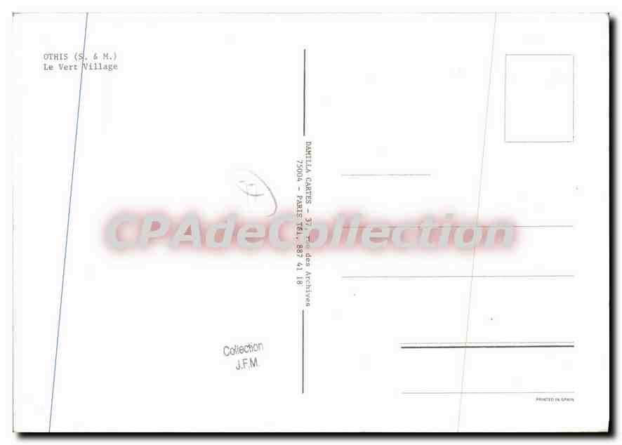 CPSM Othis (S et M) Le Vert Village — Verso
