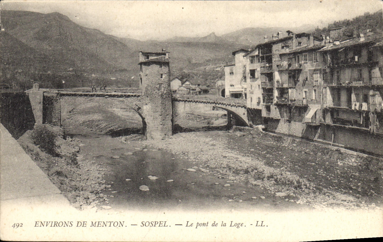 Sospel — Le pont de la Loge — LL, n°492
