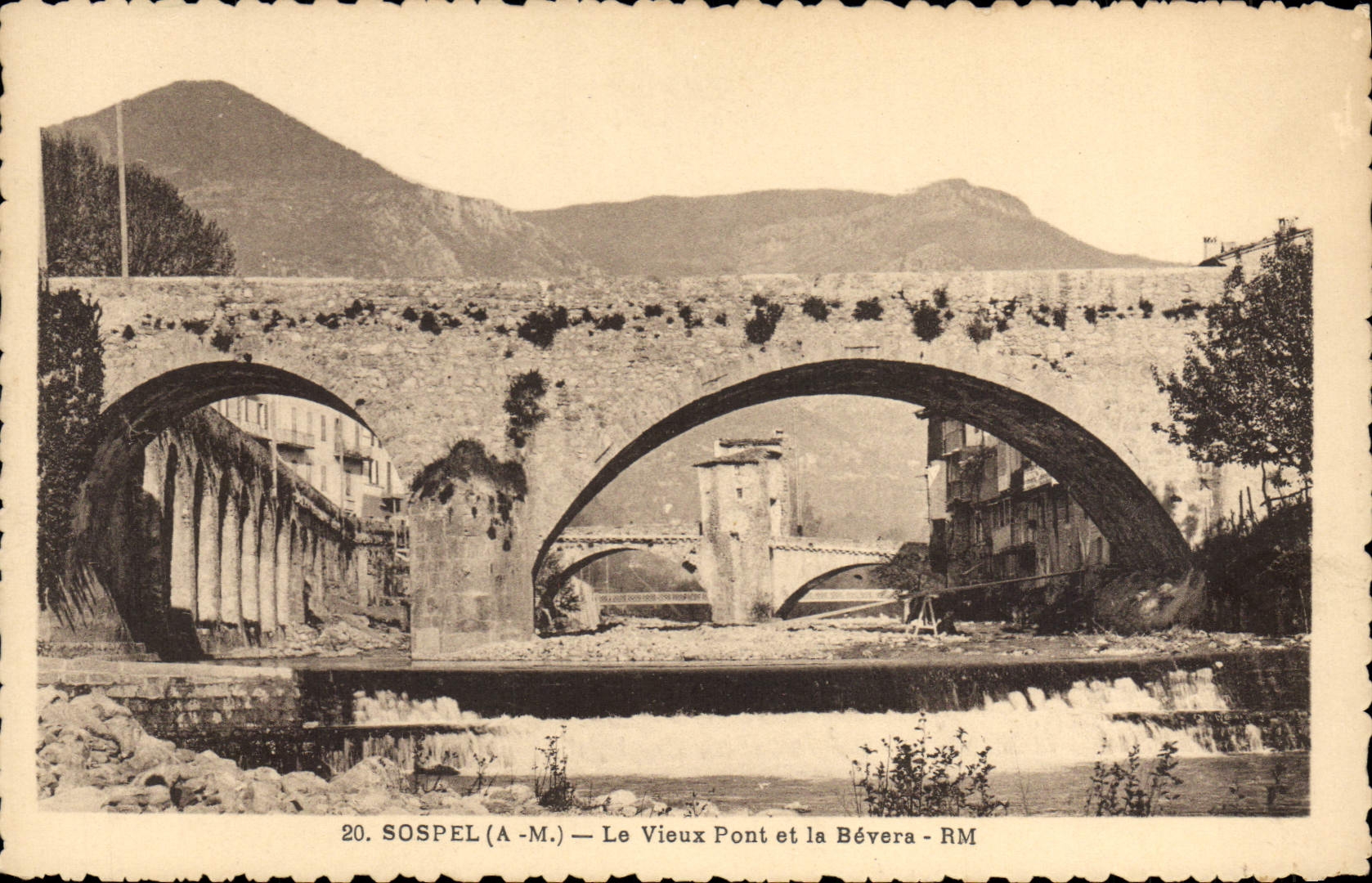 CPA Sospel (A M) Le VIeux Pont et le Bevera