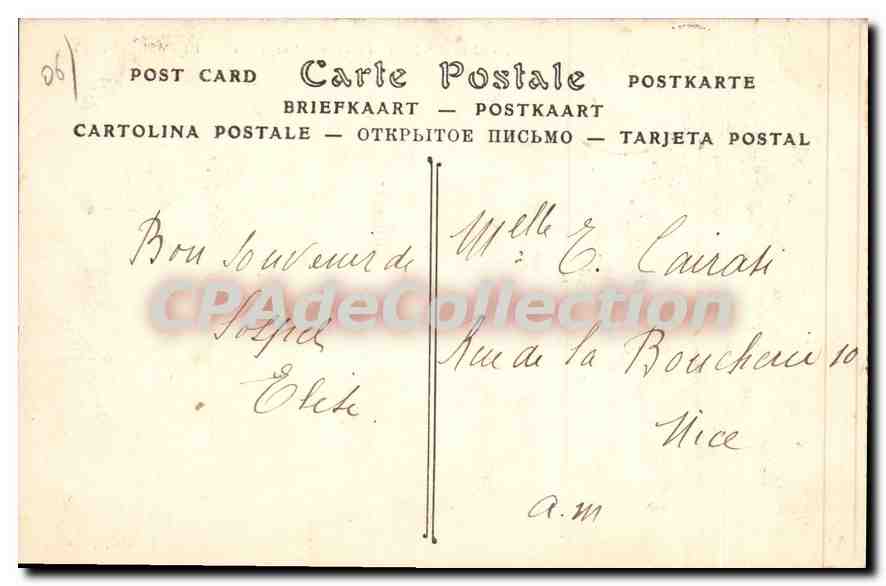 CPA Alpes Maritimes Sospel le Vieux Pont — Rückseite