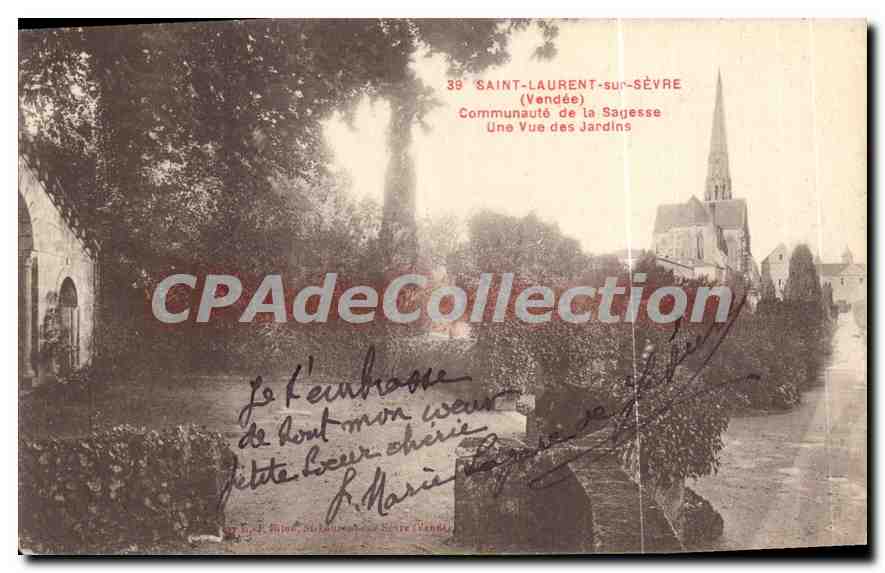 CPA Saint Laurent sur Sevre (Vendee) Communaute de la Sagesse