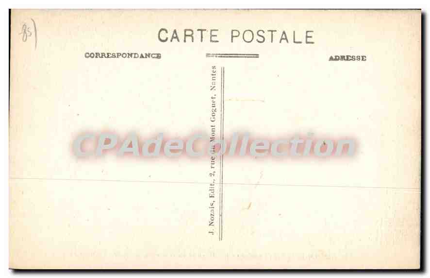 CPA Poitiers (Vendee) La Jetee et la Rade — Rückseite