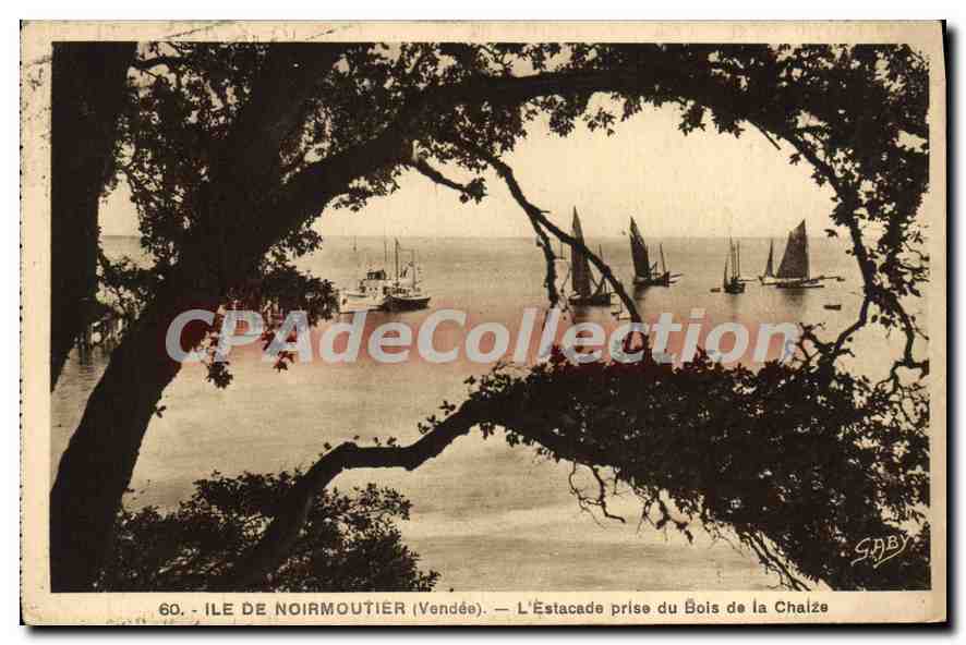Ile de Noirmoutier (Vendée) — L'Éstacade prise du Bois de la Chaîze — Édition Gaby