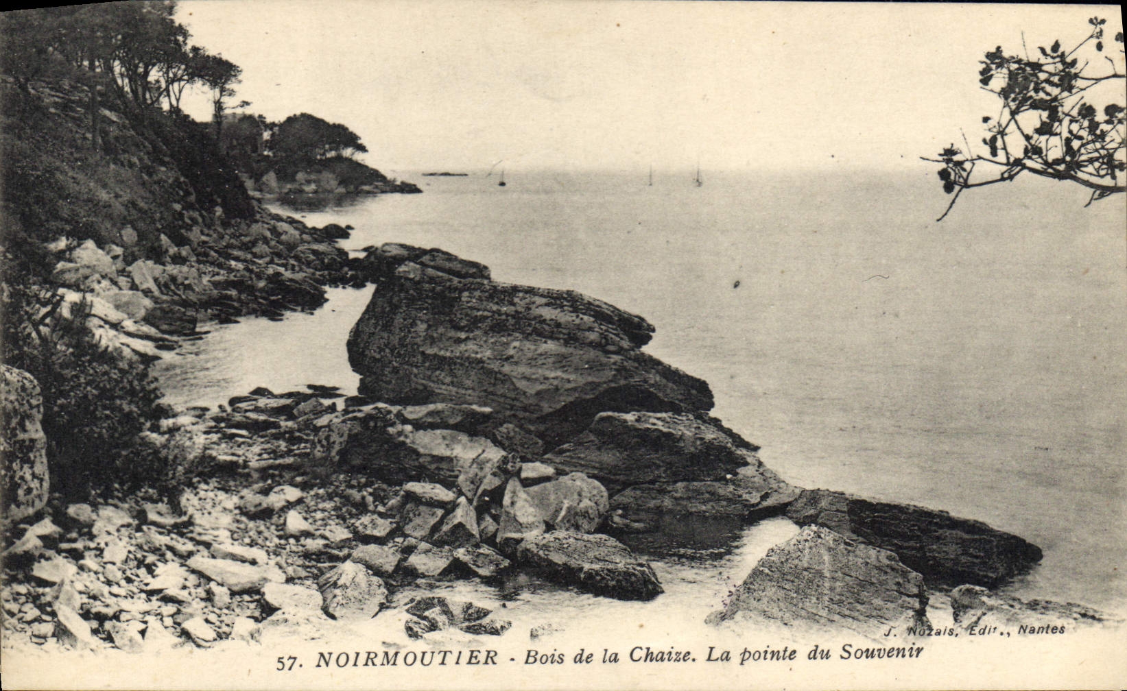 Noirmoutier - Bois de la Chaize. The Point of Memory — J. Nozais, Publisher, Nantes, no. 57