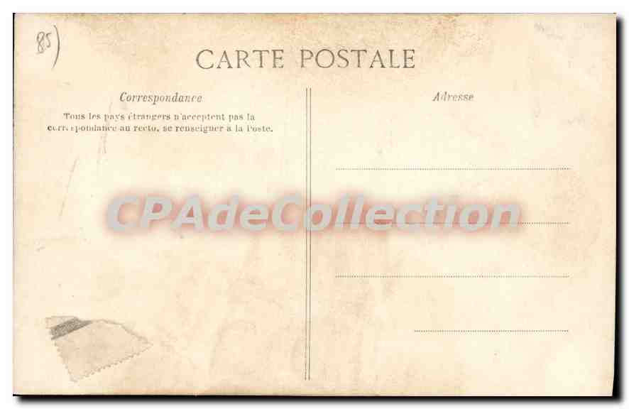 Les Sables-d'Olonne - Intérieur de l'Église de Notre-Dame de Bon-Port — Lib. Poupin Montlago, n° 435 — Reverso