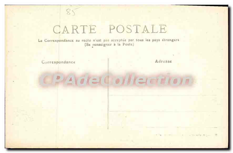 CPA La Foret de Mervent (Vendee) Le Pont Neuf de la Vallee — Rückseite