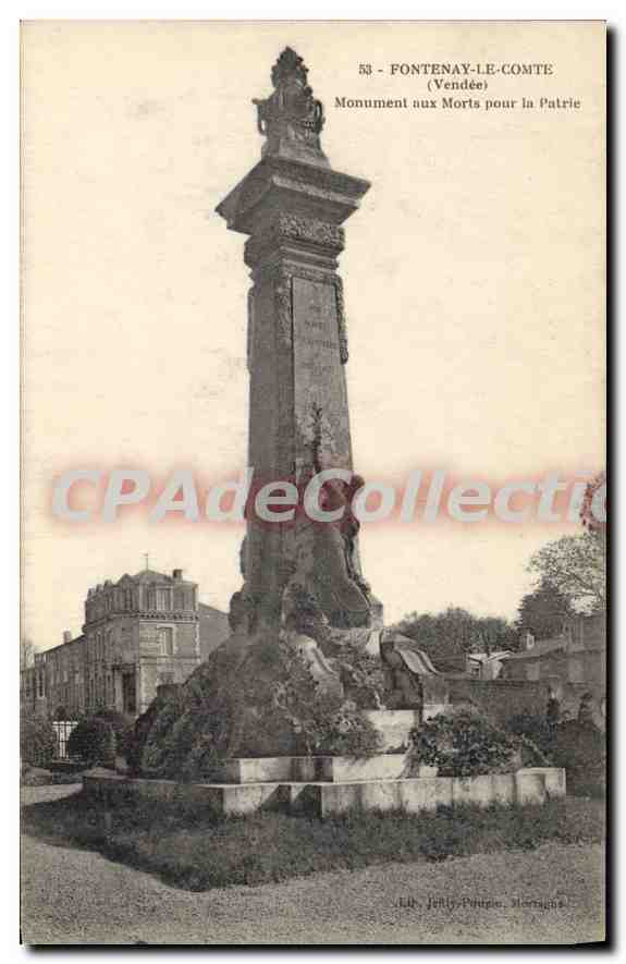 CPA Fontenay le Comte (Vendee) Monument aux Morts pour la Patrie