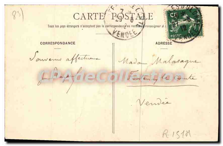 Les Sables-d'Olonne — Vue générale de la Plage et du Remblai — Edition des Nouvelles Galeries, N° 140 — Reverso