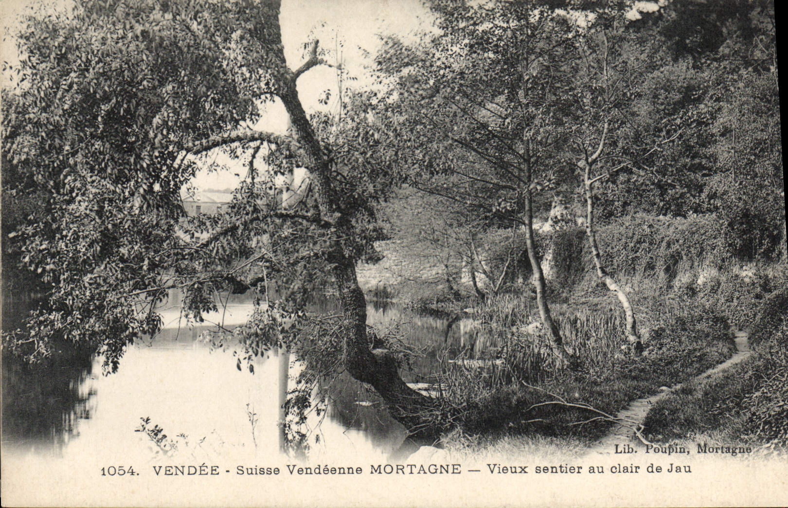 Mortagne — Old Path at Clair de Jau — Lib. Poupin, Mortagne