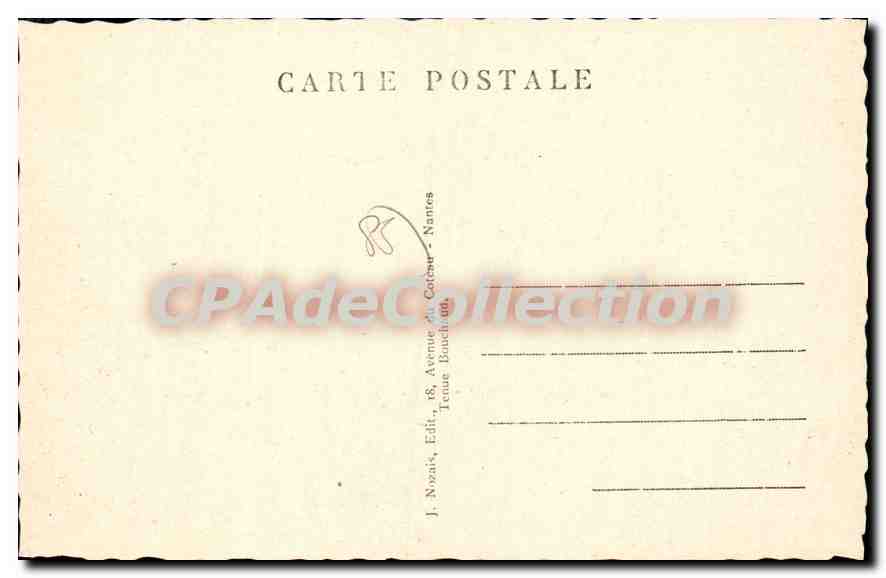 CPA Ile de Noirmoutier (Vendee) 1er vision du Pois de la Chaize en debarquant du bateau de Pornic — Reverso
