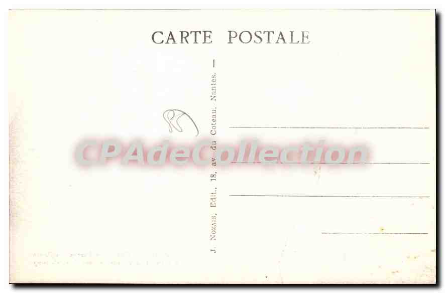 CPA Ile d'Yeu La Pierre branlante — Rückseite