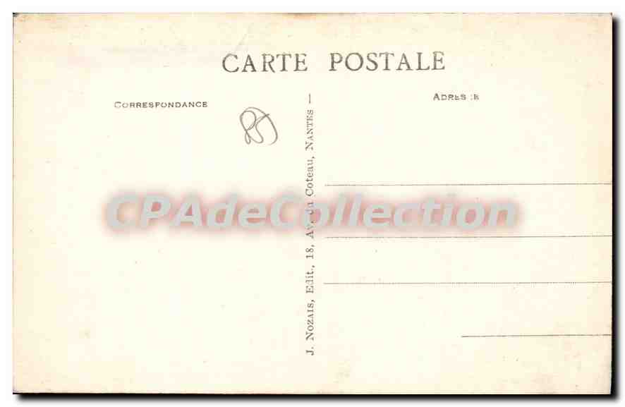 CPA Noirmoutier (Vendee) Plage des Dames et le Fort St Pierre — Rückseite