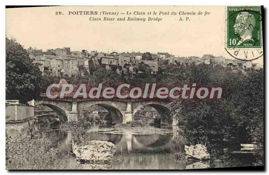 Poitiers (Vienne) — Le Clain et le Pont du Chemin de fer — A.P.
