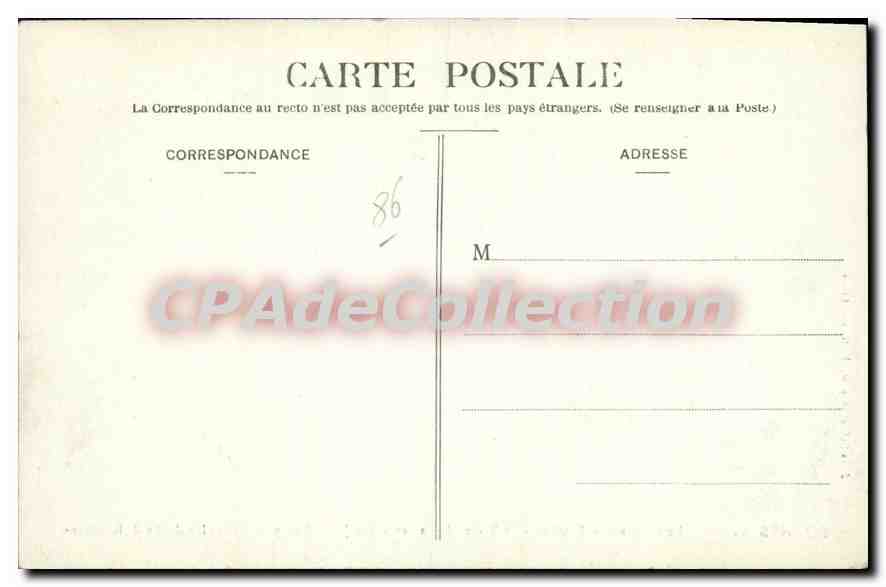 CPA Bonnes (Vienne) Le Chateau de Touffou — Back