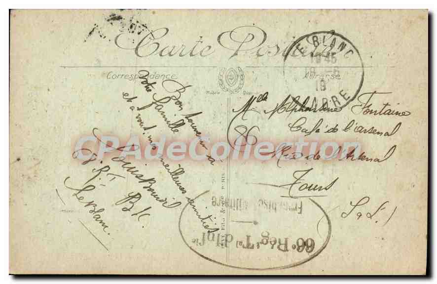CPA Poitiers Vallee du Clain — Verso