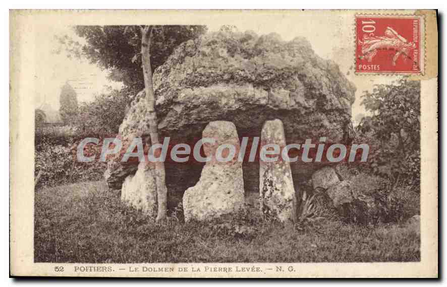 Poitiers — Le Dolmen de La Pierre Levée — N. G.