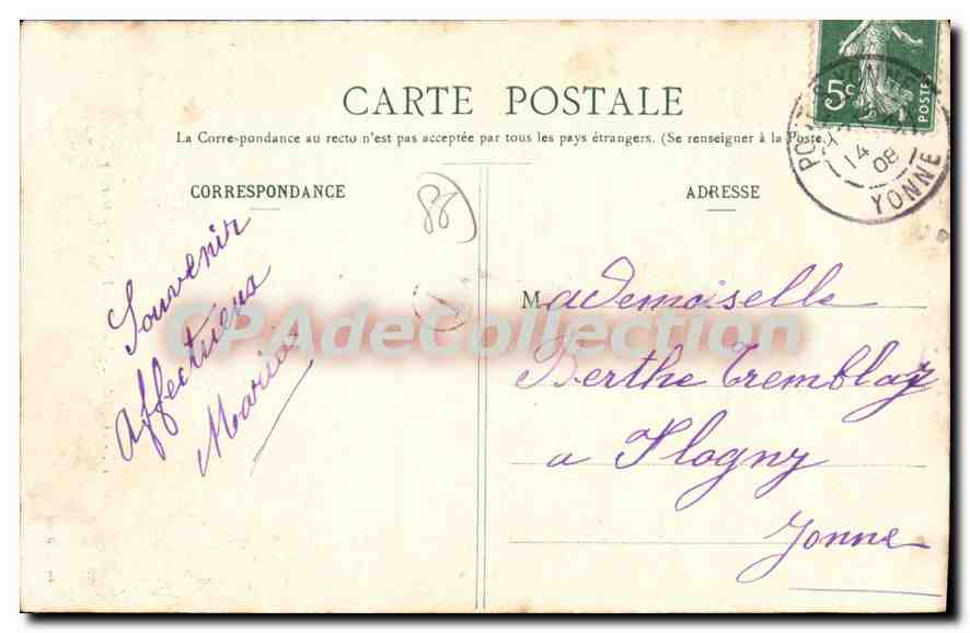 CPA Loudun Vitrail de l'Eglise du Martray — Back