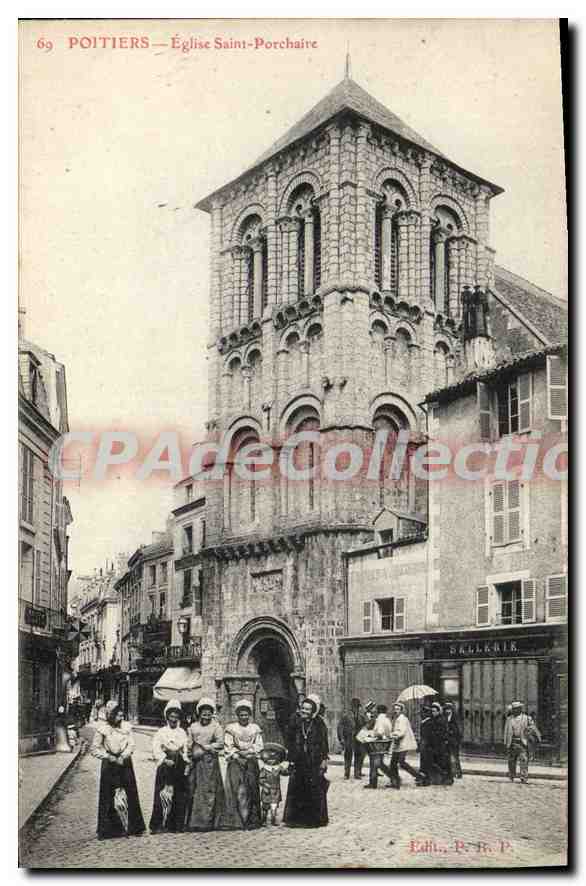 Poitiers — Église Saint-Porchaire — Édith, B. & C. n°69