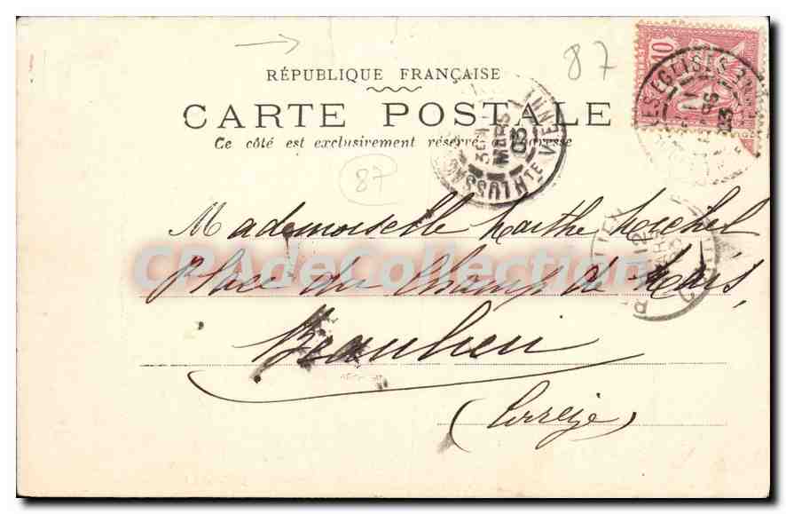 CPA Le Dorat La Porte aux Bergeres — Back