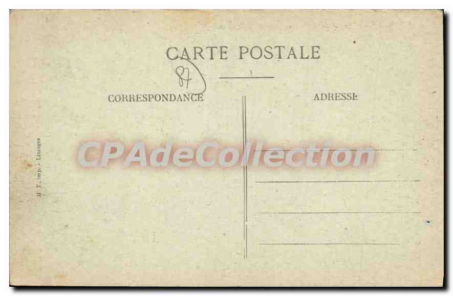 Limoges — Palais de Justice et Statue Gay-Lussac — Verso