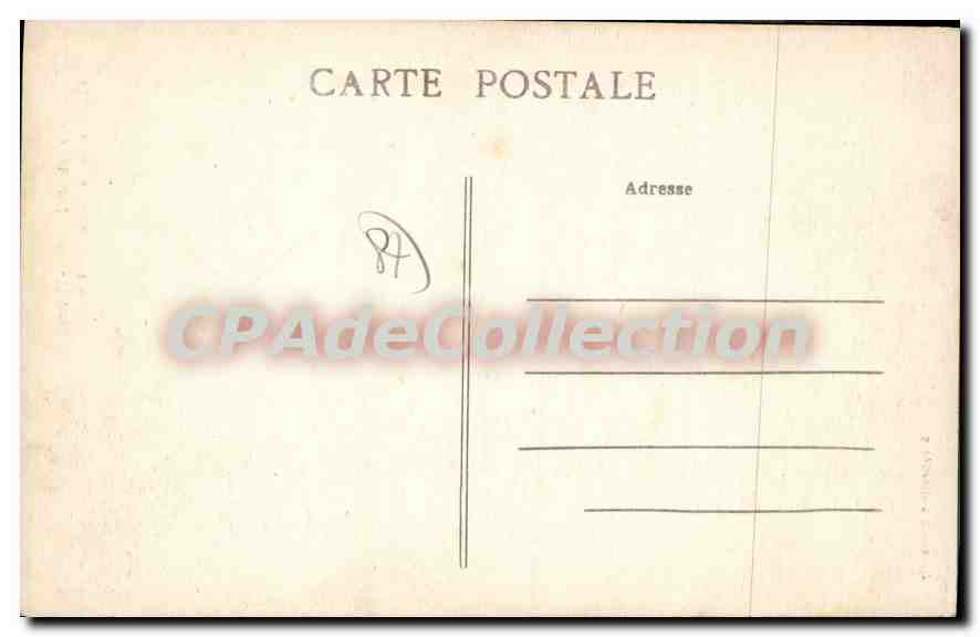 CPA Pierrebuffiere (Haute Vienne) Fontaine de la Place Adeline — Verso