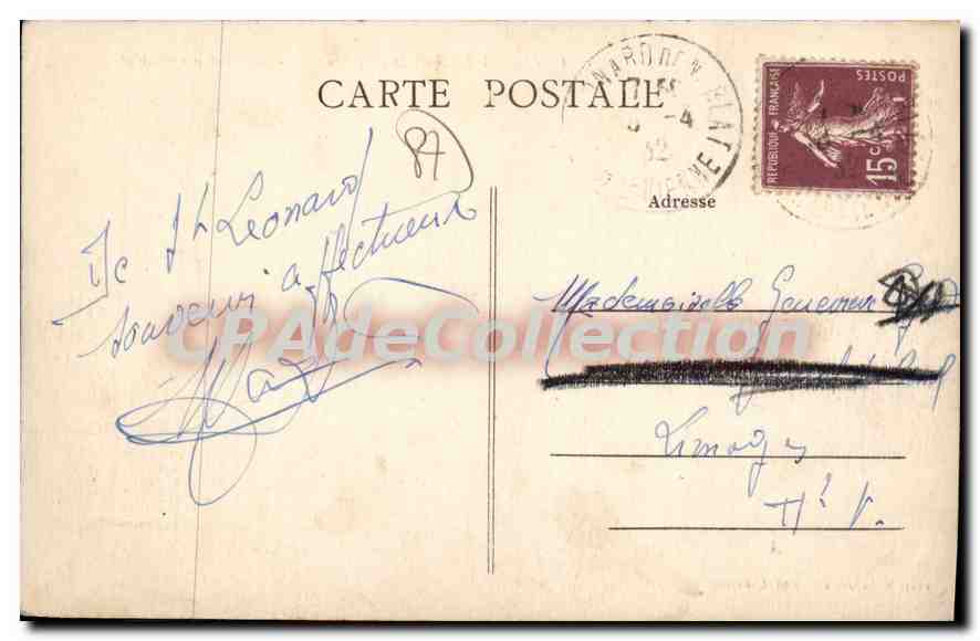 CPA St Leonard de Noblat (Haute Vienne) Le Viaduc et Noblat — Verso