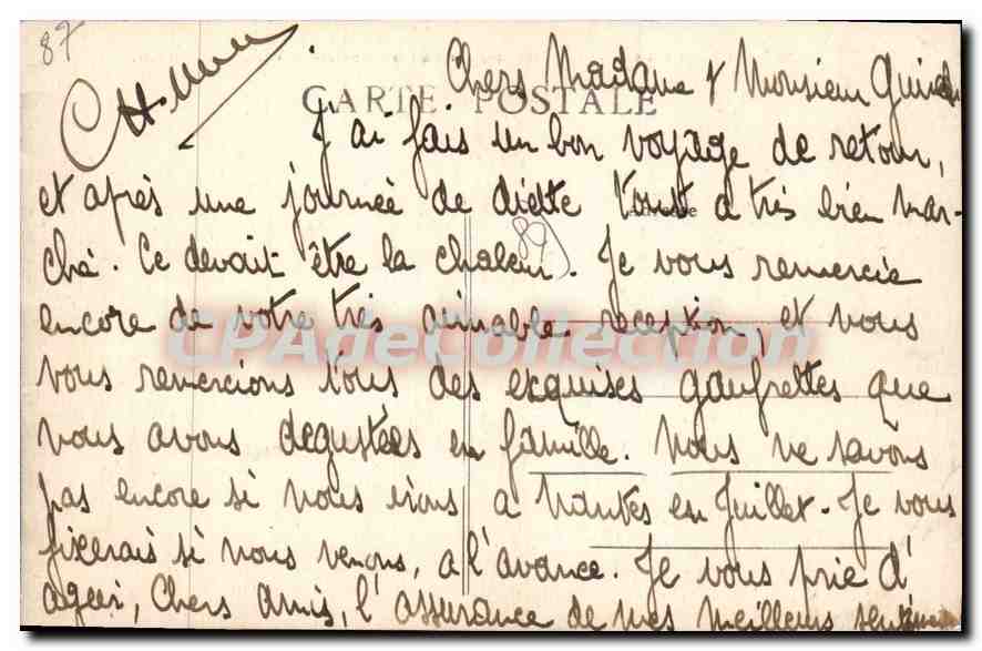 Limoges — Vue panoramique prise de la Cathédrale — Vallée de la Vienne — n° 303 — Reverso