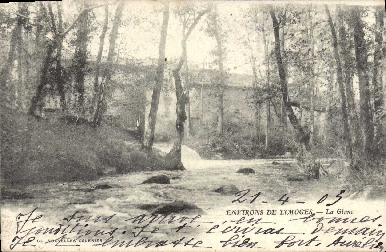 Surroundings of Limoges — La Glane — CL. Nouvelles Galeries